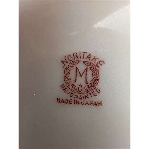 Vintage Noritake Morimura Hand Painted Made In Japan Handled Bowl 9.75” Round - Picture 3 of 9